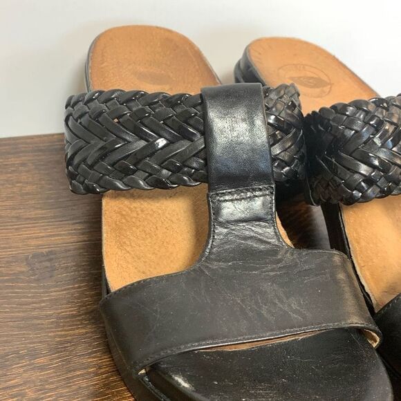 Nurture black, leather mule, 3” heel size 7 - Picture 6 of 9